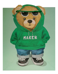 TORBA PREZENTOWA MIŚ LUZAK 26 X 32 X 10 CM