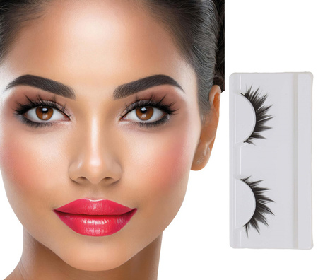 SZTUCZNE RZĘSY CZARNE SZPICZASTE