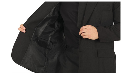 STRÓJ GARNITUR MĘSKI CZARNY 