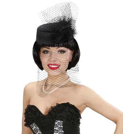 KAPELUSIK RETRO Z PIÓREM