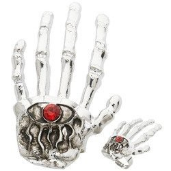 PIERŚCIONEK DŁOŃ SZKIELETA