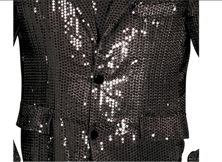 MĘSKA MARYNARKA CEKINOWA CZARNA