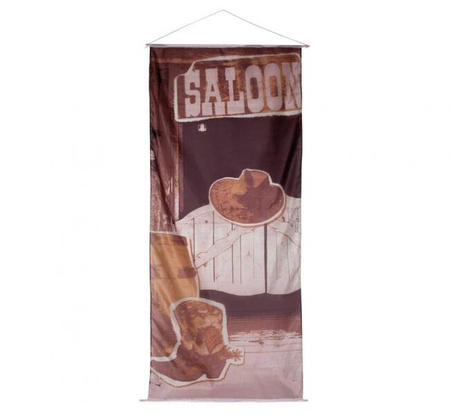 Banner pionowy, flaga Dziki Zachód Saloon
