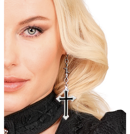 KOLCZYKI KRZYŻE GOTYCKIE