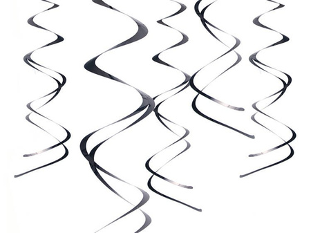 Dekoracje wiszące Świderki, czarny (1 op. / 5 szt.)