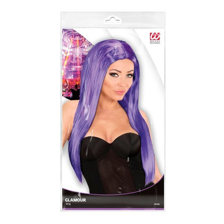 PERUKA GLAMOUR FIOLETOWA