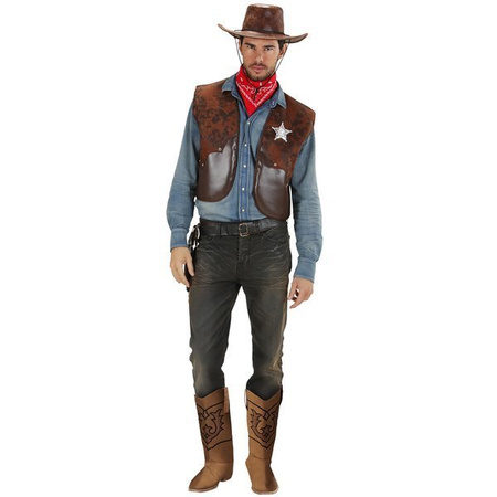 NAKŁADKI NA BUTY KOWBOJA BRĄZ