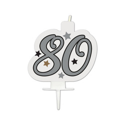 ŚWIECZKA NA TORT 80 URODZINY