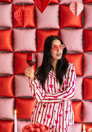 OKULARY SERDUSZKA PŁOMIENIE CZERWONE WALENTYNKI