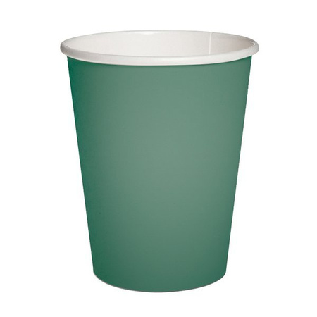 KUBECZKI PAPIEROWE C. ZIELEŃ 0,25L 10SZT.