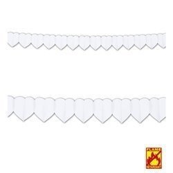 GIRLANDA CIEMNE BIAŁE SERCE DEKORACJA WALENTYNKI