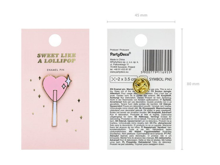 PRZYPINKA LIZAK SERCE