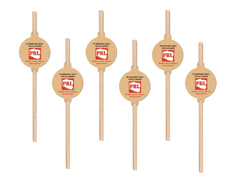 SŁOMKI PROSTE URODZINOWE PRL 6 SZT