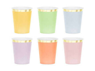 KUBECZKI PAPIEROWE MIX 220 ML 6 SZT.