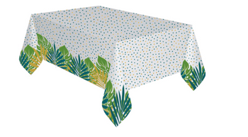 OBRUS PAPIEROWY TROPIKALNE LIŚCIE 120X180 CM