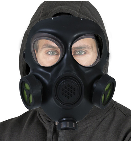 BLACK PVC GAS MASK
