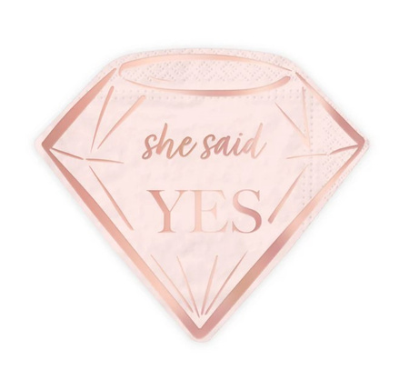 SERWETKI RÓŻOWE WIECZÓR PANIEŃSKI 10 SZT