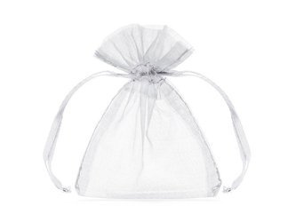 WORECZKI Z ORGANZY BIEL10cm 10 szt.