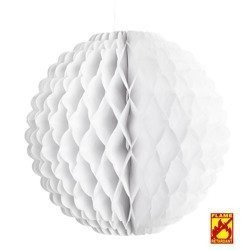 KULA BIBUŁOWA 32 CM BIAŁA