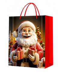 TORBA PREZENTOWA MIKOŁAJ UŚMIECHNIĘTY 40 X 31 X 12 CM