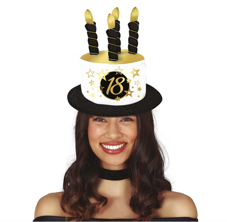 KAPELUSZ ŚWIECZKI 18 LAT OSIEMNASTKA