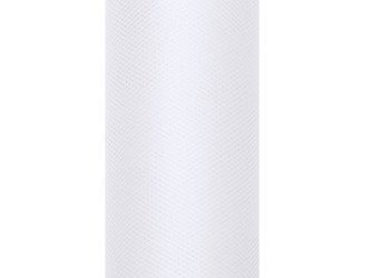 TIUL GŁADKI BIAŁY 30 cm x 9 m