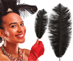 CZARNE PIÓRO DLUGOŚĆ 30 CM