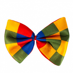 MUCHA KLAUNA W KOLOROWĄ KRATĘ