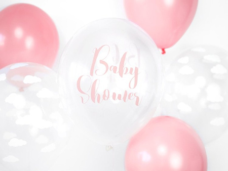 Balony 30cm, Baby Shower, Crystal Clear (1 op. / 50 szt.)