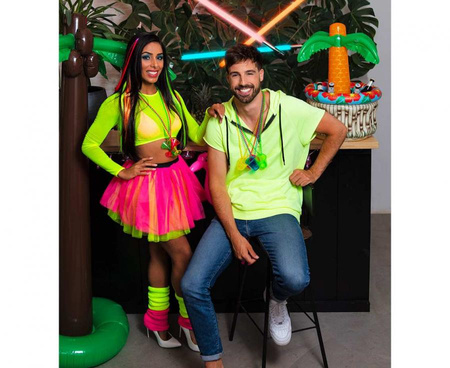 Ochraniacze na nogi neonowy różowy getry różowe