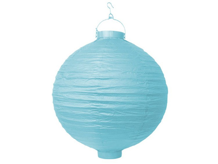 Lampion papierowy, błękit, 20cm (1 karton / 50 szt.)