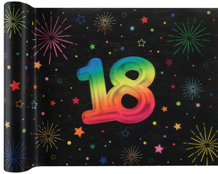 BIEŻNIK WŁÓKNINOWY FIESTA 18 URODZINY 30 X 300 CM