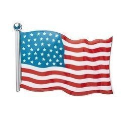 FLAGA USA PLASTIKOWA