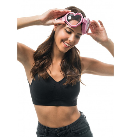 OKULARY SERCA RÓŻOWE GOOGLE