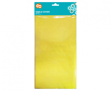 OBRUS PAPIEROWY ŻÓŁTY 132x183 cm