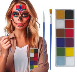 FARBKI DO TWARZY I CIAŁA 12 KOLORÓW