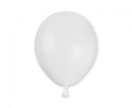 BALONY PASTELOWE BIAŁE 13 CM 100 SZT