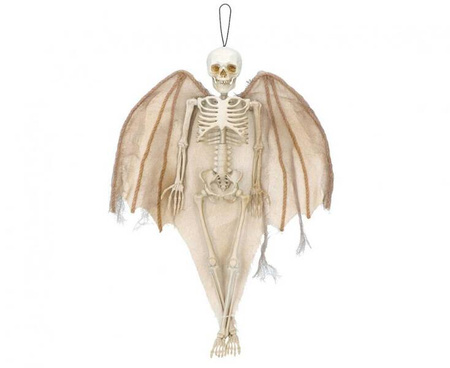 Kościotrup Anioł dekoracja wisząca 40 cm szkielet halloween
