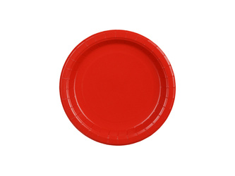 TALERZYKI PAPIEROWE CZERWONE 18 CM 6 SZT