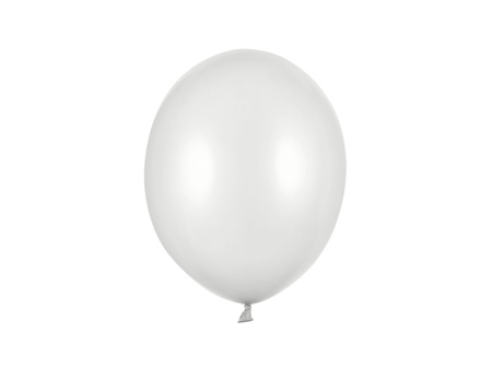 BALONY STRONG 27 CM METALIK SREBRNY 50 SZT