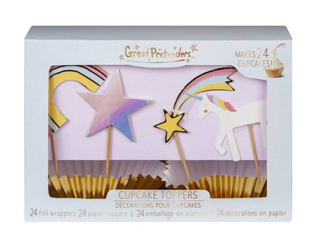 PAPILOTKI DO BABECZEK JEDNOROŻEC 24 SZT.