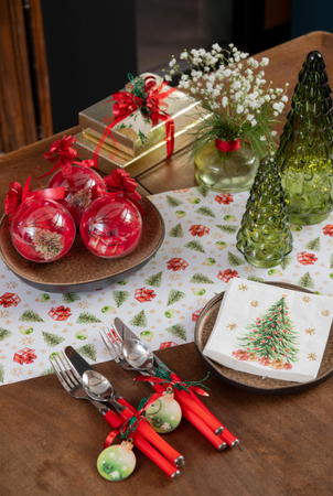 SERWETKI PAPIEROWE ŚWIĄTECZNA CHOINKA 25 CM 20 SZT