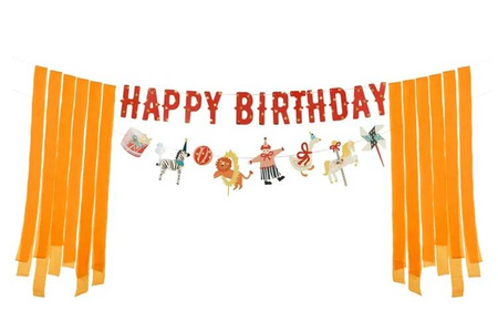 BANER HAPPY BIRTHDAY CYRK 275 CM 