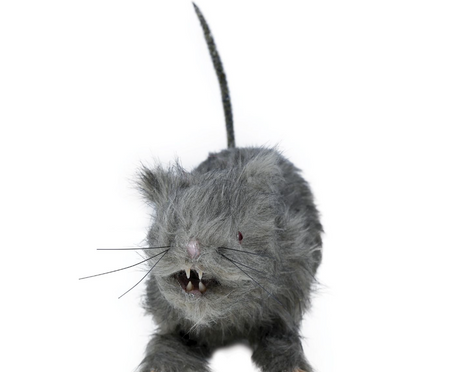 DEKORACJA ŚWIECĄCY SZCZUR 30 CM HALLOWEEN