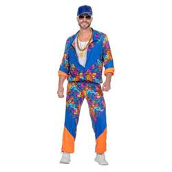 STRÓJ MĘSKI DRES NIEBIESKO-POMARAŃCZOWY