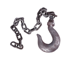 ŁAŃCUCH Z HAKIEM 156 CM