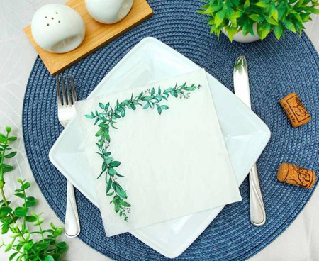 ZESTAW ZIELONE LISTKI 3 ELEMENTY