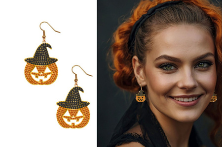 KOLCZYKI HALLOWEENOWE DYNIE 