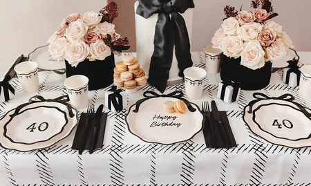 TALERZYKI PAPIEROWE 40 HELLO 18 CM 6 SZT