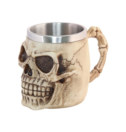 KUBEK CZASZKA 10 X 16 X 11 CM HALLOWEEN